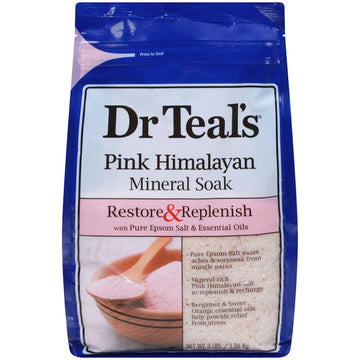Dr Teal's Pink Himalayan  Restore & Replenish  Mineral Soak 3 Lb