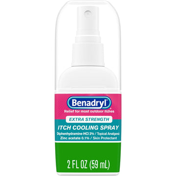 Benadryl Extra Strength Itch Relief Spray - 2 oz - Topical Analgesic & Antihistamine