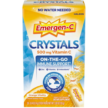 Emergen-C Immune Support Vitamin C  Crystals Orange Vitality 28Ct