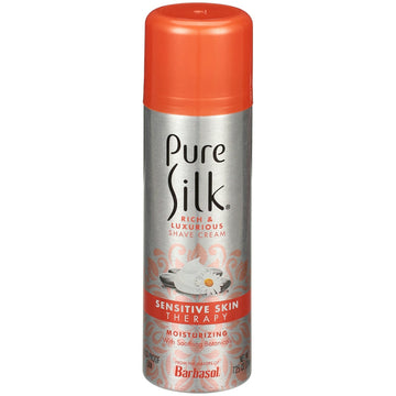 Pure Silk Spa Therapy Shaving Cream for Women, Sensitive Skin with Aloe, 7.25 oz