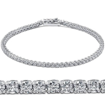 3.15ct. Round Cut Diamond Tennis Bracelet In 14k White Gold