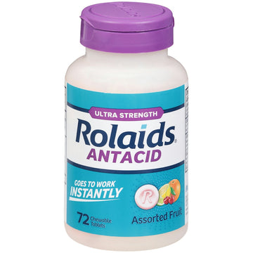 Rolaids Ultra Strength  Chewable Tablets Fruit 72 Ct