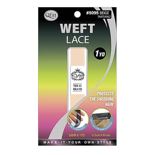Qfitt Weft Lace 5/8" x 1YD Protects The Shedding Hair Hair-Pieces Hair Extension