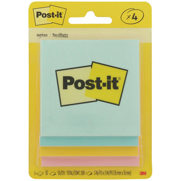 Post-it Notes Marseille 4 Pads 50 Sheets Each MMM5401