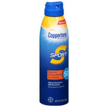 Coppertone Sport Sunscreen Continuous Spray Broad Spectrum SPF 50, 5.5 Ounces