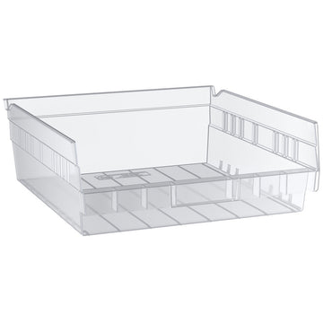 Regency Space Solutions Quantum Storage Systems Shelf Bin, Clear, Polypropylene,4 In QSB109CL