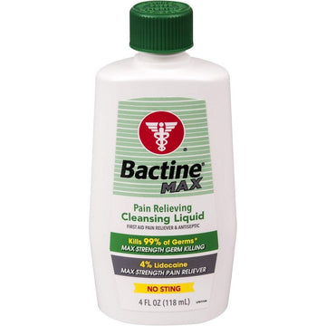 Bactine Max Pain Relieving Cleansing Liquid 4 Oz