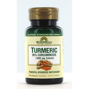 Windmill Turmeric 95% Curcuminoids 1000 Mg Capsules