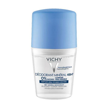 Vichy Deodorant Mineral Roll-on 48 Hour, 1.69 Oz