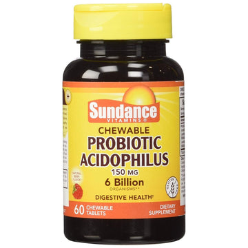 Sundance Vitamins Probiotic Acidophilus - 60 Chewable Tablets