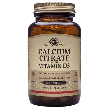 Solgar Calcium Citrate with Vitamin D3 120 Tablets