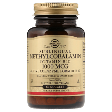 Solgar Methylcobalamin (Vitamin B12) 1000 mcg 60 Nuggets