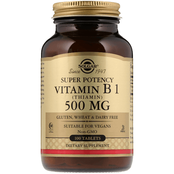 Solgar Vitamin B1 (Thiamin) 500 mg 100 Tablets