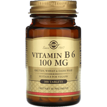 Solgar Vitamin B6 100mg 100 Vegetable Capsules