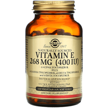 Solgar Vitamin E 268 mg (400 IU) 100 Vegetarian Softgels