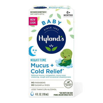 Hyland's Naturals Baby Nighttime Mucus & Cold Relief Syrup - 4 Fl Oz