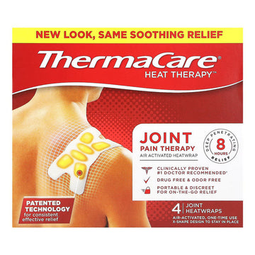 ThermaCare Advanced Joint & Muscle Pain Relief Heat Patches – 4 Count – Portable Adhesive Heating Pads
