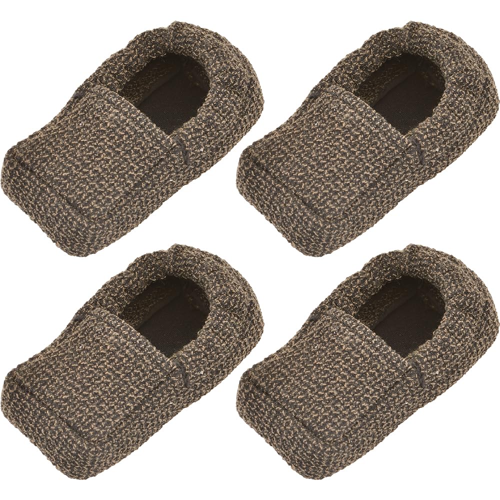 Nova 4 Pcs Heavy Duty Walker Ski Glide Covers Replacement For Indoor Outdoor