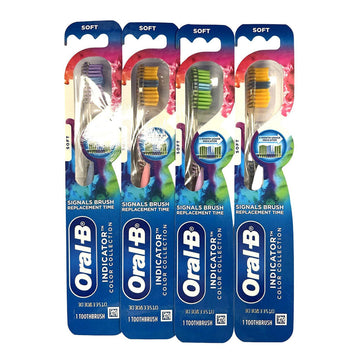 Oral-B Indicator Contour Clean Soft Toothbrush, Blue