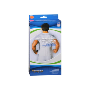 Sport Aid Duo-Adjustable Back Support – White (M/L)
