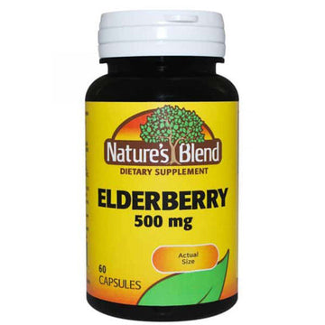Nature's Blend Elderberry, 500 Mg, 60 Caps