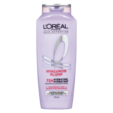 L'Oreal Paris Elvive Hyaluron + Plump Hydrating Shampoo with Hyaluronic Acid, 12.6 oz