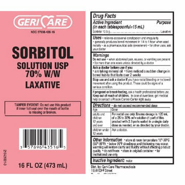 GeriCare™ Laxative Sorbitol Solution – 16 fl oz (473mL)