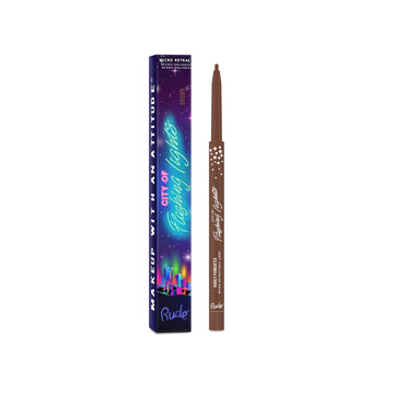 RUDE City of Flashing Lights Micro Retractable Liner - Brown