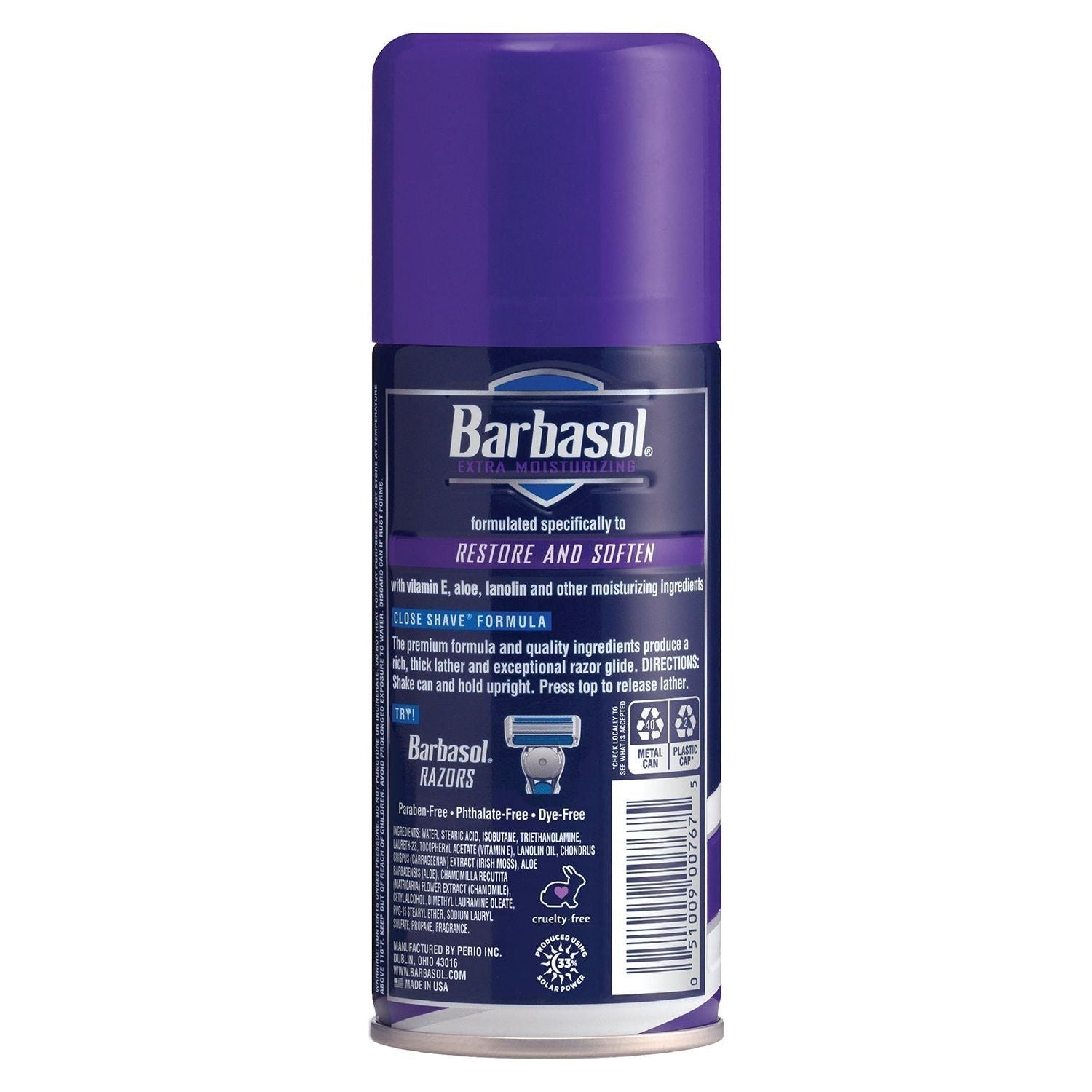 Barbasol  Thick & Rich Shaving Cream, Extra Moisturizing  7 Oz