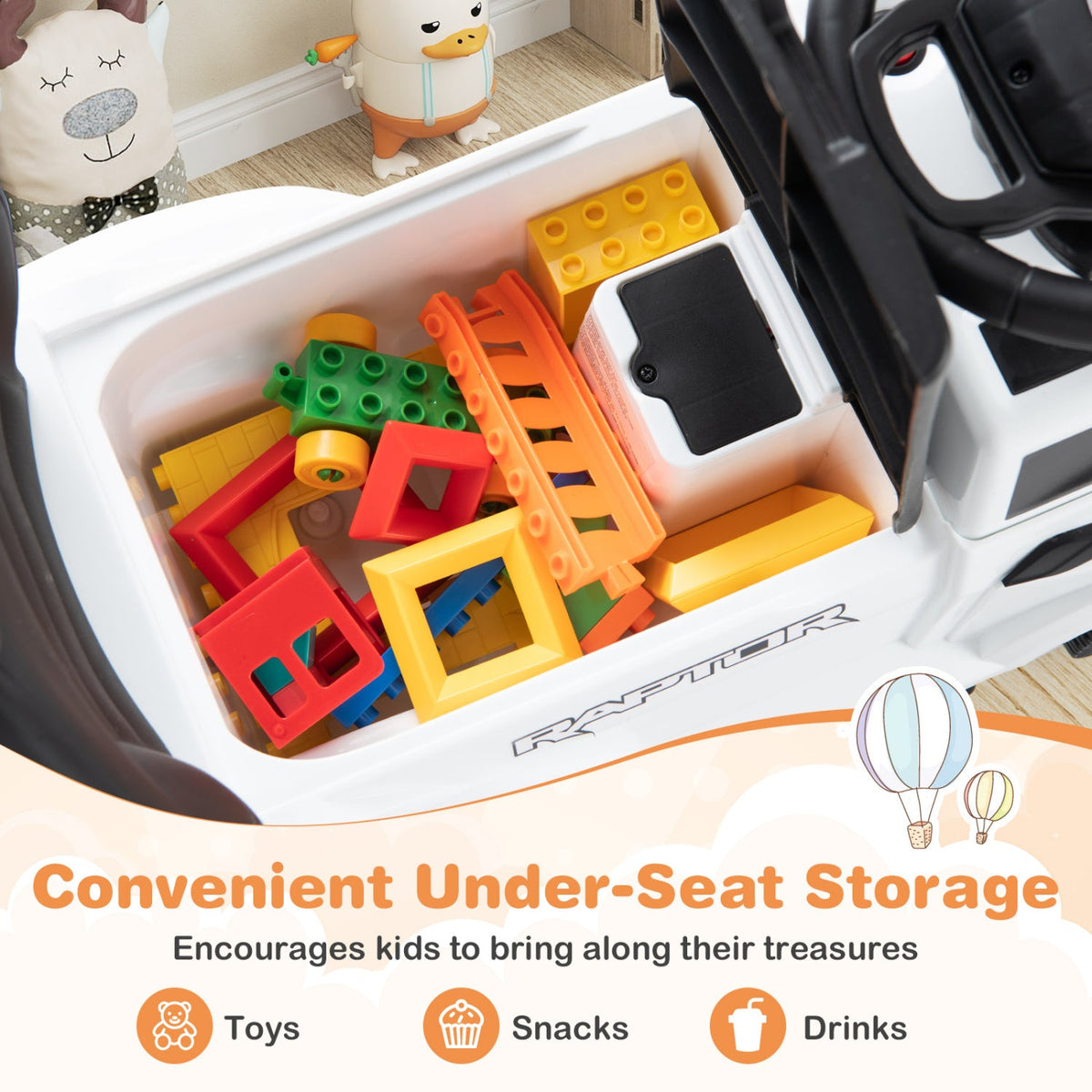 3-In-1 Licensed Ford Push Car for Toddlers