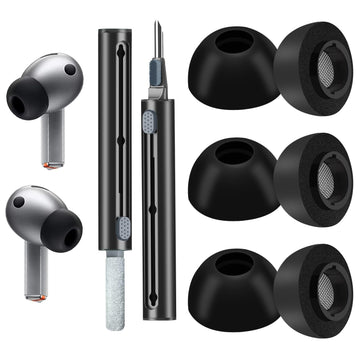 Foam Ear Tips for Samsung Galaxy Buds3 Pro - Ultimate Comfort and Unshakeable Fit with Memory Foam Earbud Tips Earbud Replacement Tips - L