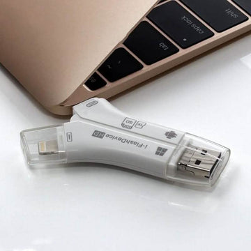 4-in-1 Media Transfer Card Reader with Memory Card