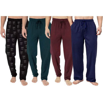 4-Pack: Men's Cotton Lounge Pants with Pockets