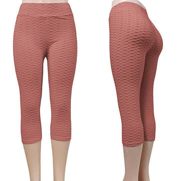 4-Pack: Women's High Waisted Anti Cellulite Solid Leggings