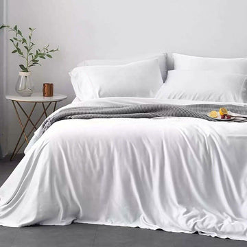 4-Piece: Bibb Home 300tc Bamboo Viscose Sheet Set