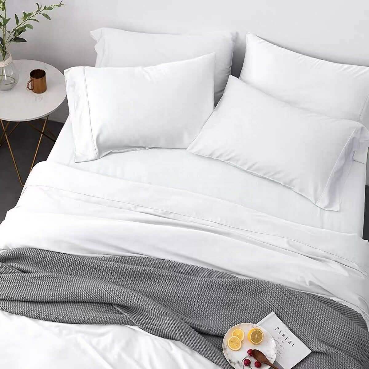 4-Piece: Bibb Home 300tc Bamboo Viscose Sheet Set