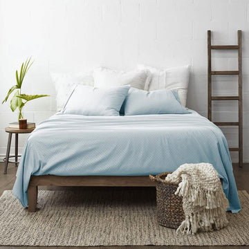 4-Piece: Checkered Embossed Sheet Set