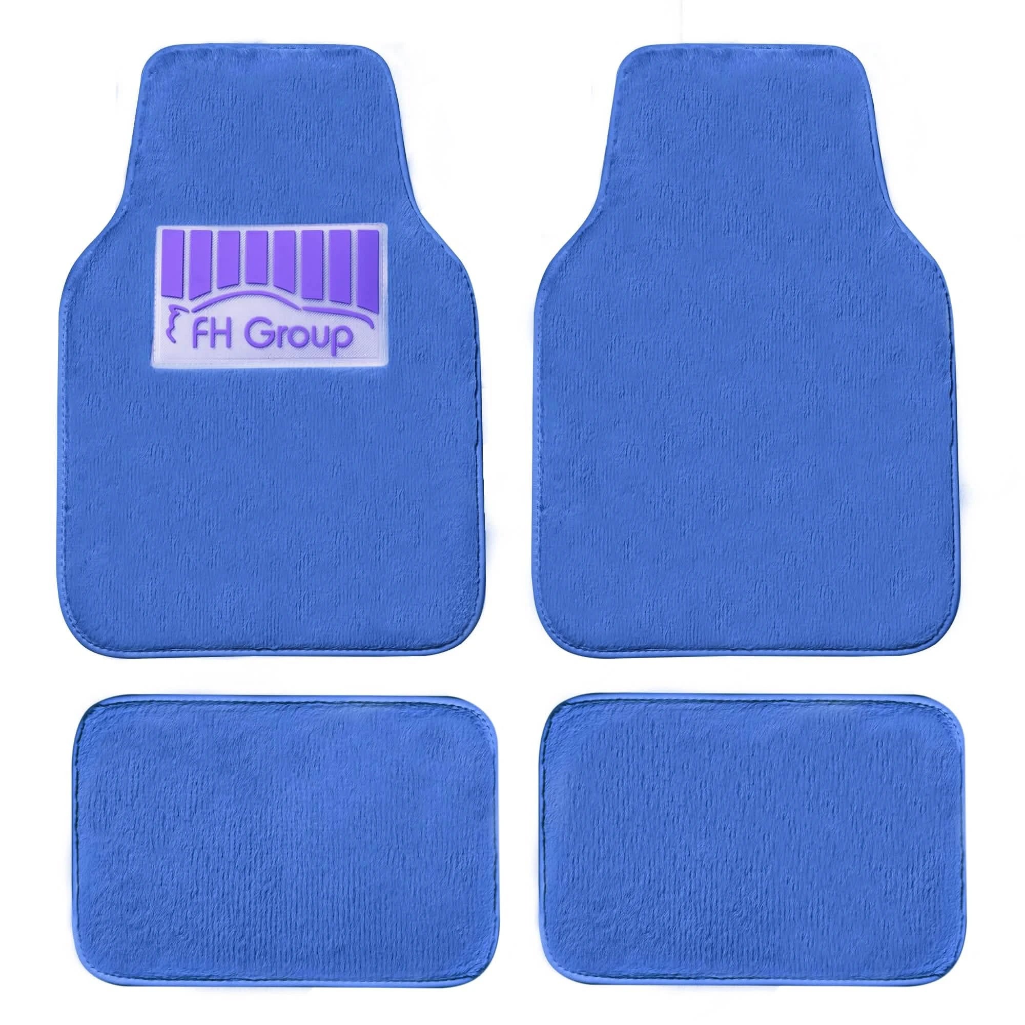 4-Piece: Doe16 Faux Rabbit Fur Non-Slip Floor Mat Set