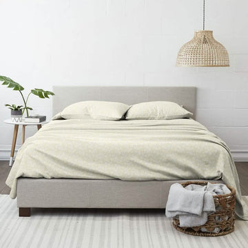 4-Piece: Wheatfield Patterned Sheet Set