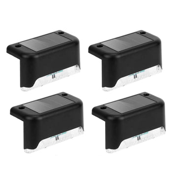 4-Pieces: Solar Powered LED Step Lights