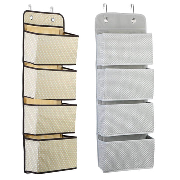 4-Pockets Wall Mount Closet Storage Organizer