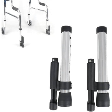 Walker Glide Skis with Brakes (1-Inch Tubing) - 1 Pair