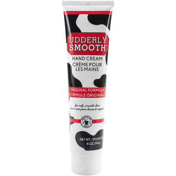 Udderly Smooth Hand Cream, Original Formula Moisturizer, 4 oz Tube