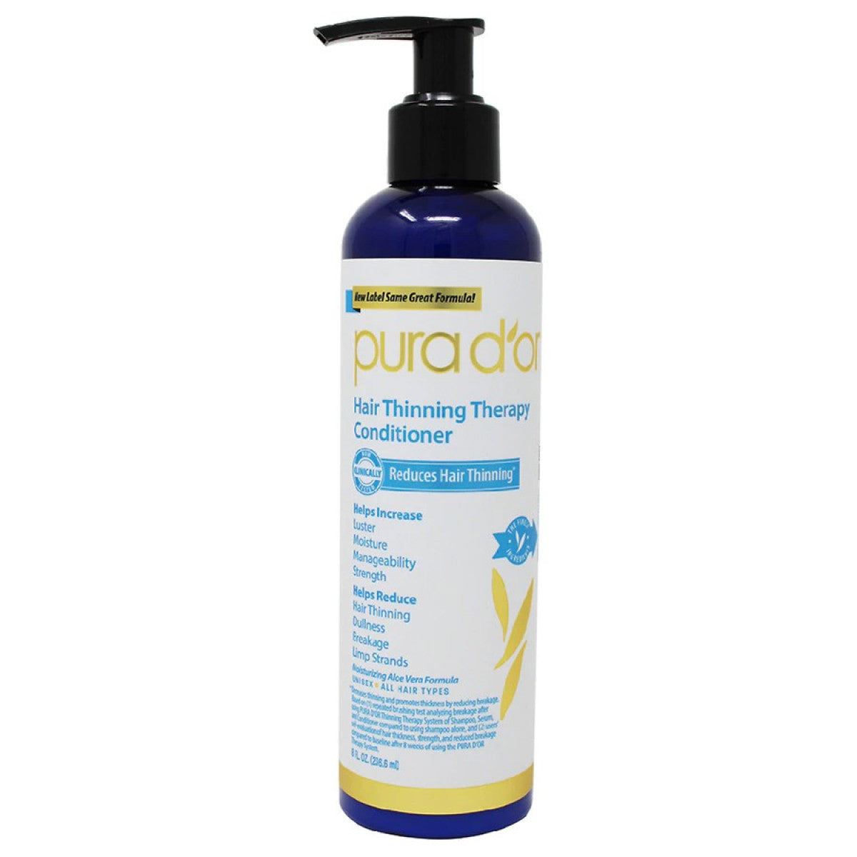 Pura Dor Hair Thinning Therapy Conditioner  8  Oz