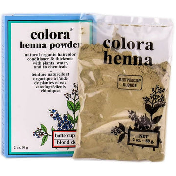 Colora Henna Powder Hair Color, Buttercup Blonde 2 Oz