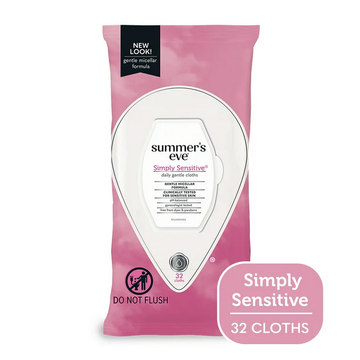 Summer's Eve Gentle Cloths, Daily, Simply Sensitive