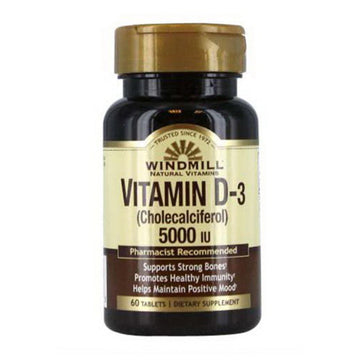 Windmill® Vitamin D-3 – High Potency 5000 IU Tablets