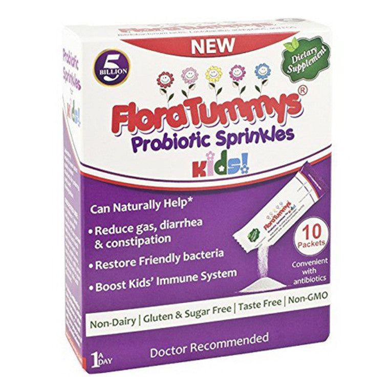 FloraTummys Kids Probiotic Sprinkle 10Ct