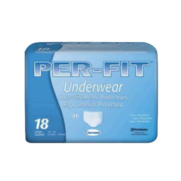 First Quality Unisex Adult Absorbent Underwear With Tear Away Seams PF-513, Count Of 18