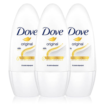 3 x 50ml Dove Anti-Perspirant Roll-On Original